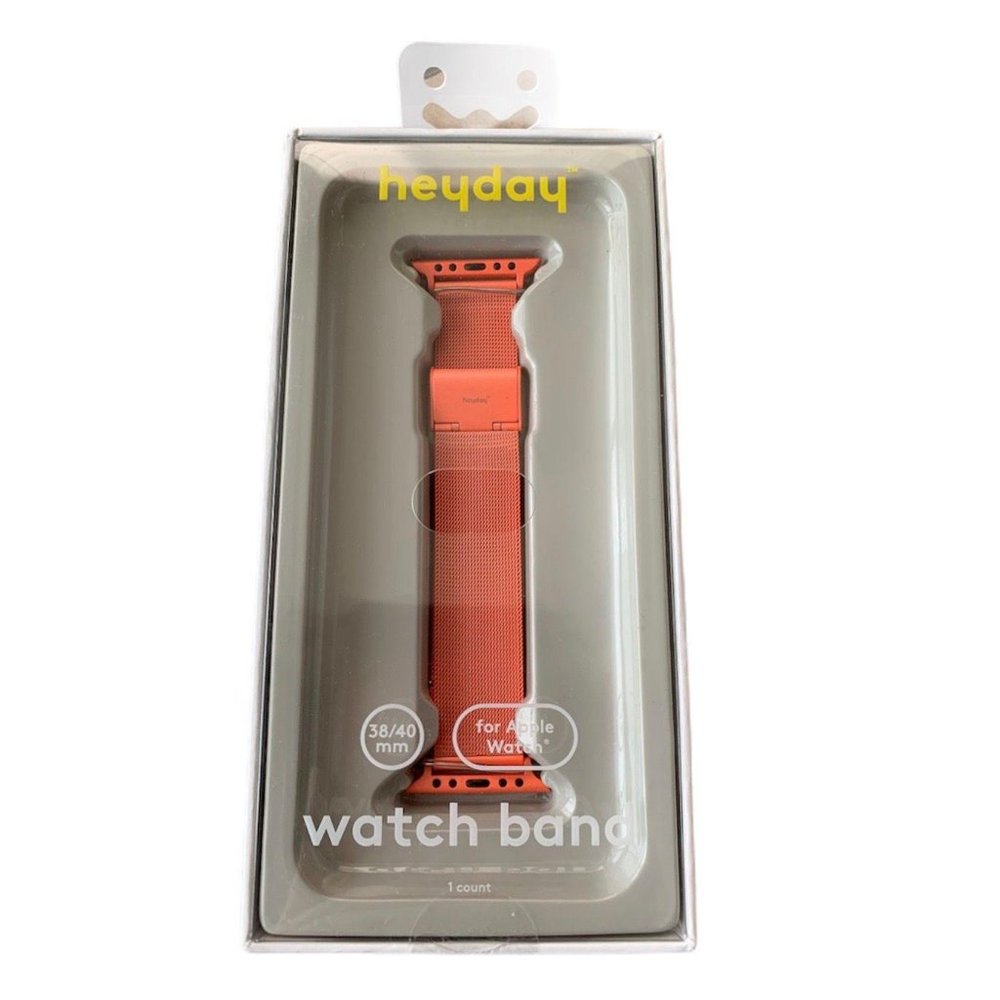 Apple Watch Metal Mesh Band – Coral
